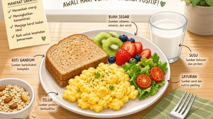 Sarapan Bergizi untuk Menjaga Energi dan Konsentrasi